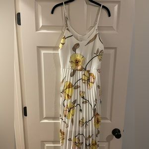 a new day Floral Maxi Dress - White and Yellow